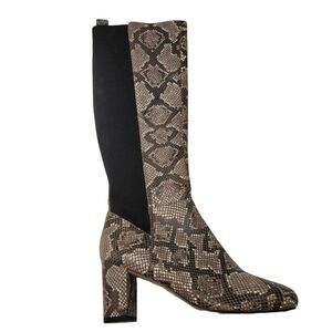 Donald Pilner Boots Size 6.5 Python Snake Heels Leather